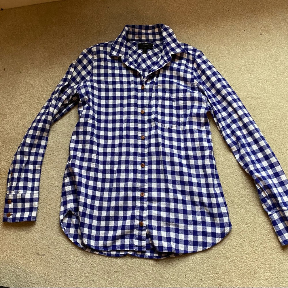 JCrew Gingham Flannel